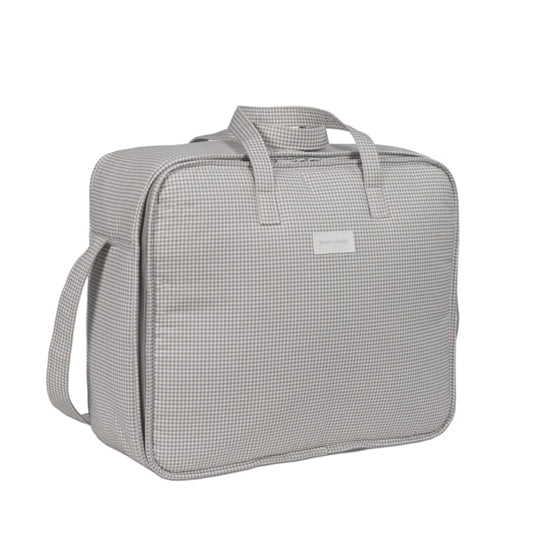 VALIGIA LITTLE BLOOM VICHY GRIGIO