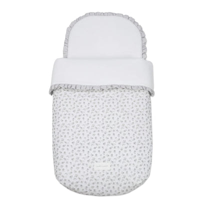 SACCO NANNA LITTLE BLOOM FIORI GRIGIO TOG 2,5
