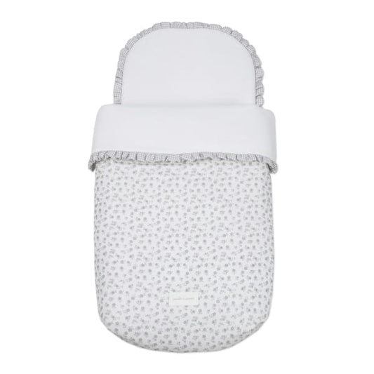 SACCO NANNA LITTLE BLOOM FIORI GRIGIO TOG 2,5
