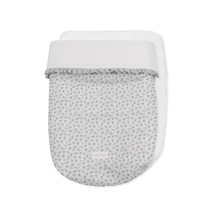 SACCO NANNA LITTLE BLOOM FIORI GRIGIO TOG 2,5