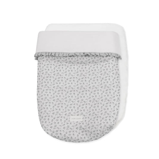SACCO NANNA LITTLE BLOOM FIORI GRIGIO TOG 2,5