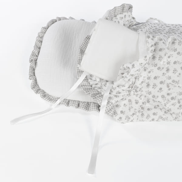 SACCO NANNA LITTLE BLOOM FIORI GRIGIO TOG 2,5