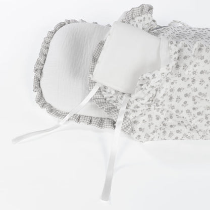 SACCO NANNA LITTLE BLOOM FIORI GRIGIO TOG 2,5