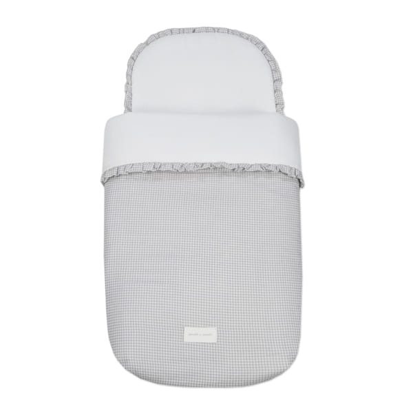 SACCO NANNA LITTLE BLOOM VICHY GRIGIO TOG 2,5
