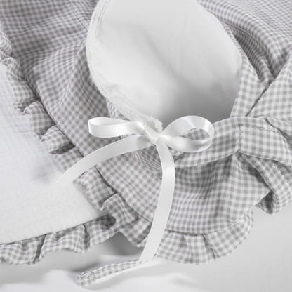 SACCO NANNA LITTLE BLOOM VICHY GRIGIO TOG 2,5