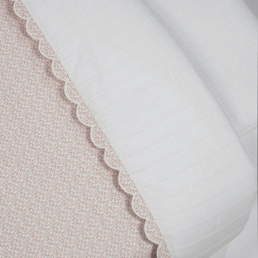 PIUMINO PER CULLA + LENZUOLO CON ANGOLI + CUSCINO 120X60 CM MAISON TENDER FIORI TOG 2,5