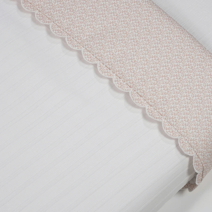 PIUMINO PER CULLA + LENZUOLO CON ANGOLI + CUSCINO 120X60 CM MAISON TENDER FIORI TOG 2,5