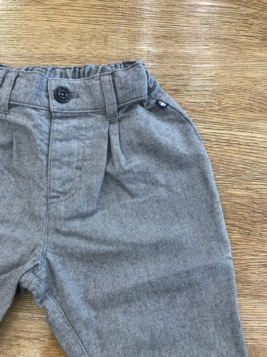 Pantalone Petit Bateau grigio con elastico in vita