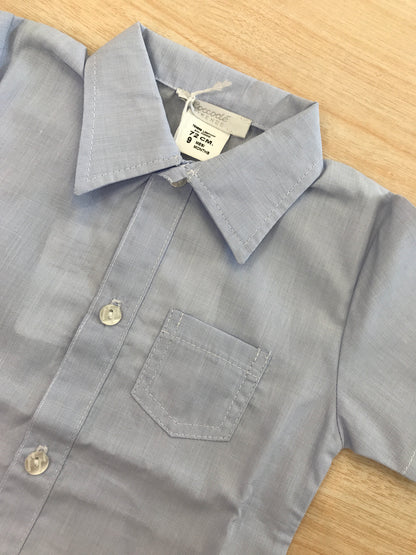 Camicia Coccodè in cotone mezza manica celeste con taschino laterale