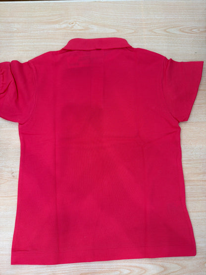 Polo Lacoste in cotone mezza manica con bottoncini e logo ricamato lateralmente unisex