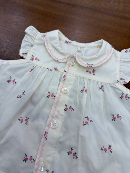 Completo Petit Bateau cotone due pezzi con culotte fantasia floreale