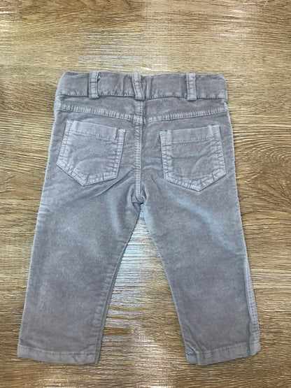 Pantalone Jo Milano in velluto rasato con tasche sul davanti e sul retro e con elastico in vita