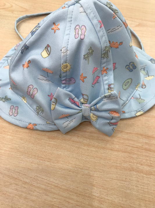 Cappello Paz Rodriguez mare con fiocchetto sul retro con laccio con fantasia estiva colorata