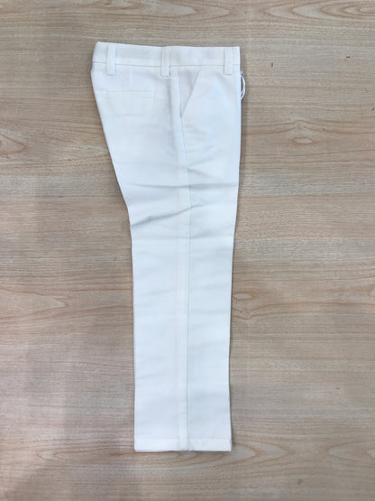 Completo Nanan giacca con pochette gialla pantalone lungo camicia in cotone con cappello bianco