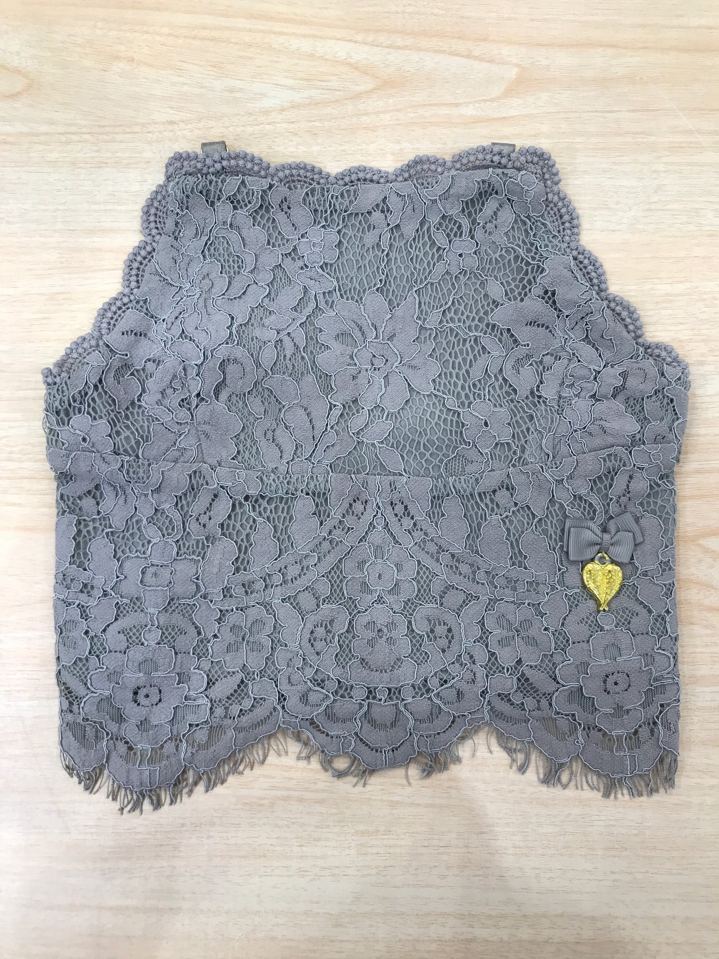 Canotta Angel's face con bretelle in cotone con pizzo