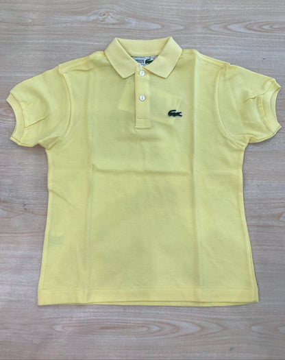 Polo Lacoste in cotone mezza manica con bottoncini e logo ricamato lateralmente unisex