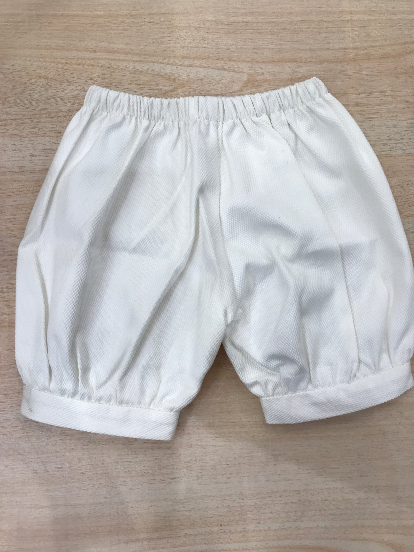 Pantalone Colibrì a sbuffo bianco con elastico in vita