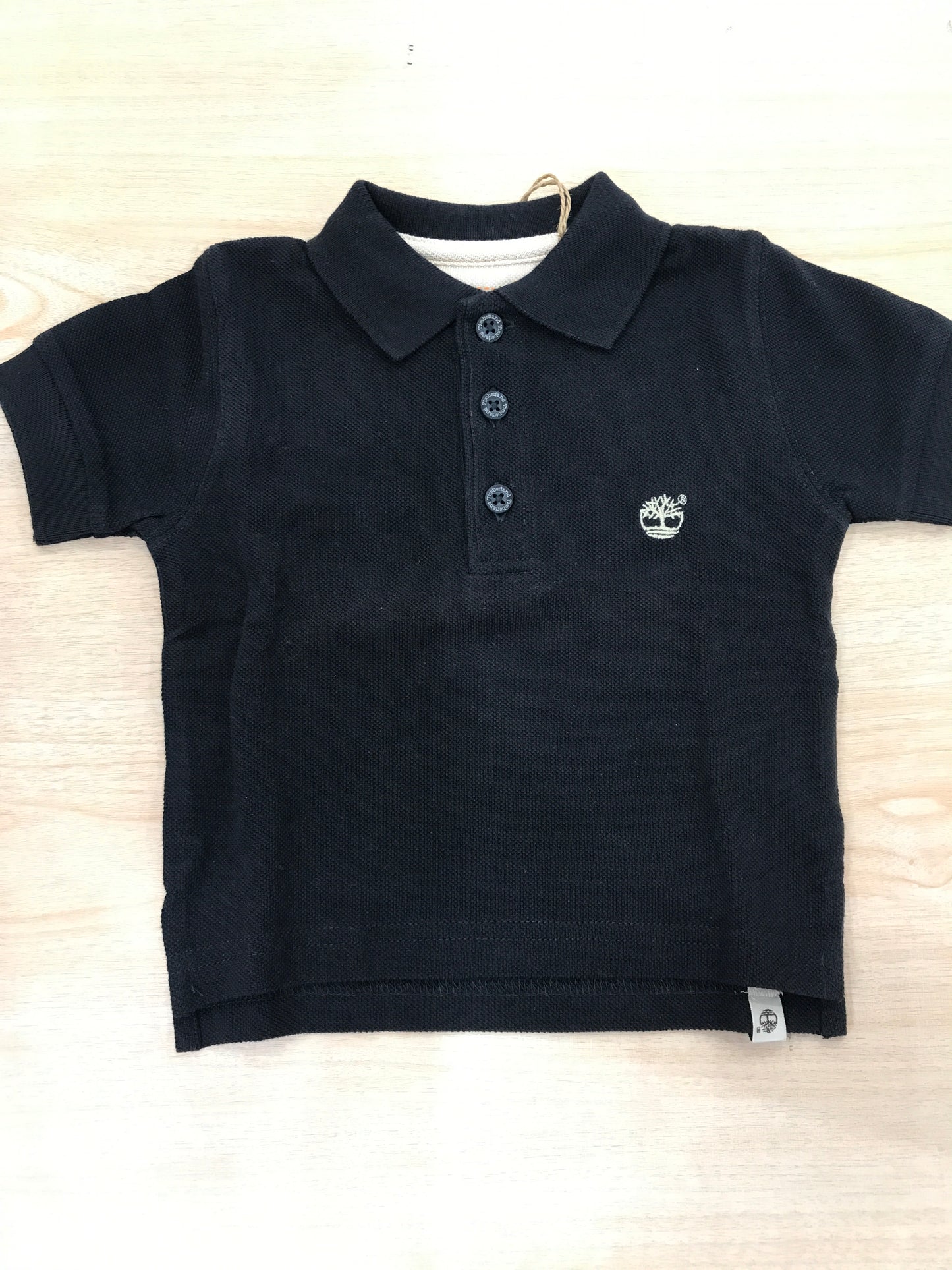 Polo Timberland in cotone mezza manica con bottoncini e collo a punta