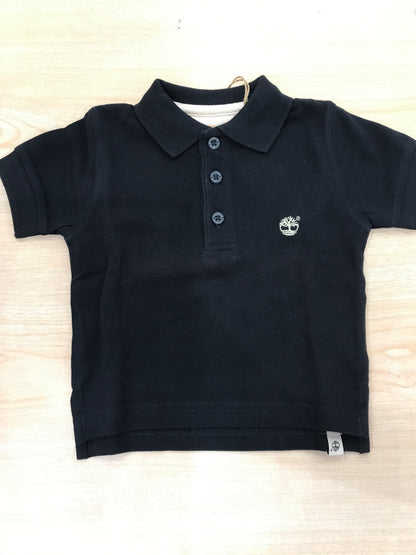 Polo Timberland in cotone mezza manica con bottoncini e collo a punta