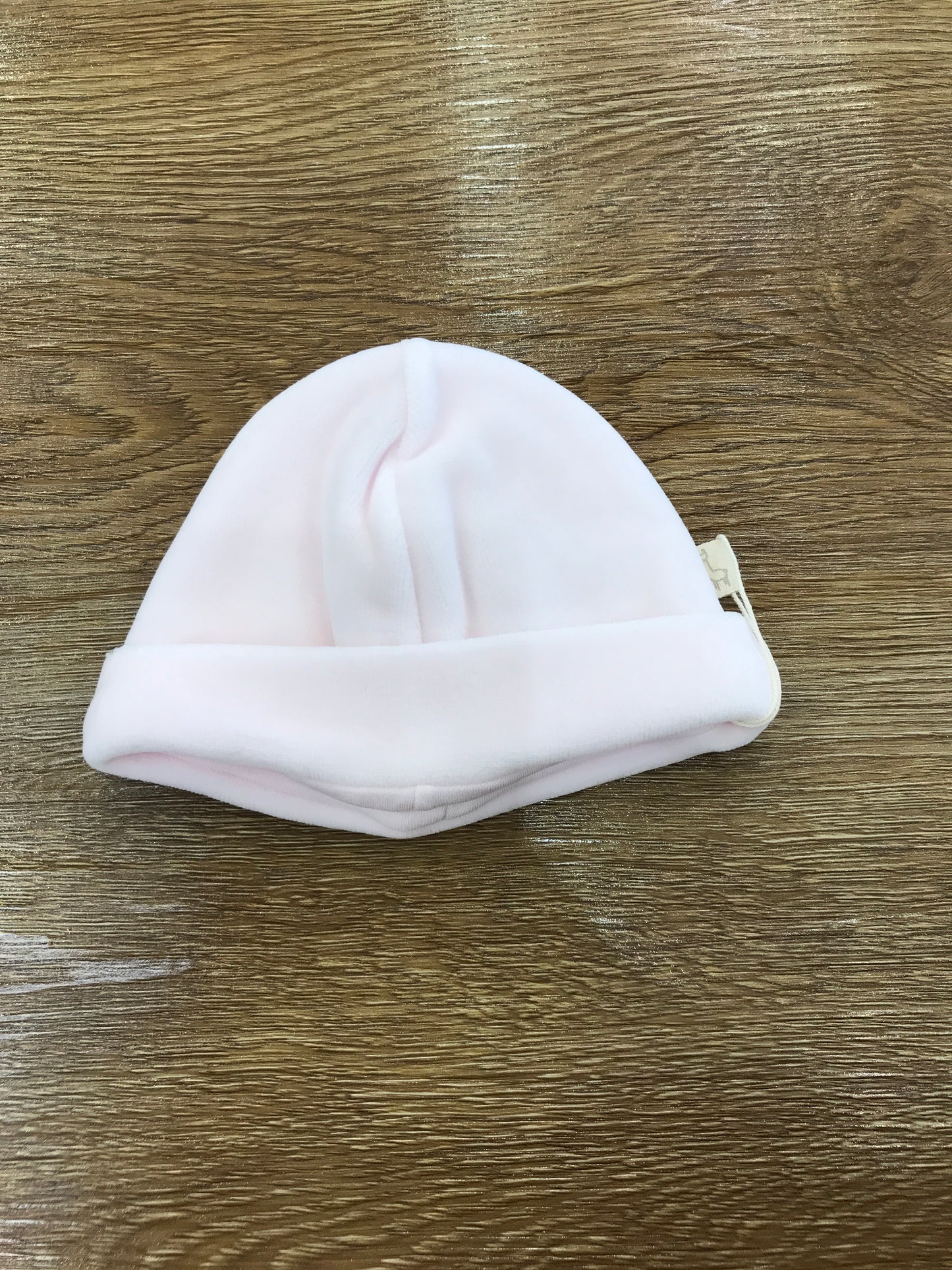 Cappello Baby Gi rosa in ciniglia con risvolto