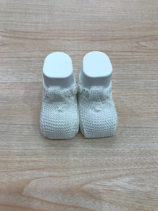 Babbucce PCS in filo bianco con pois sul davanti