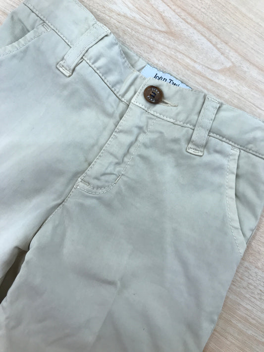 Pantalone John Twig beige corto con tasche sul davanti
