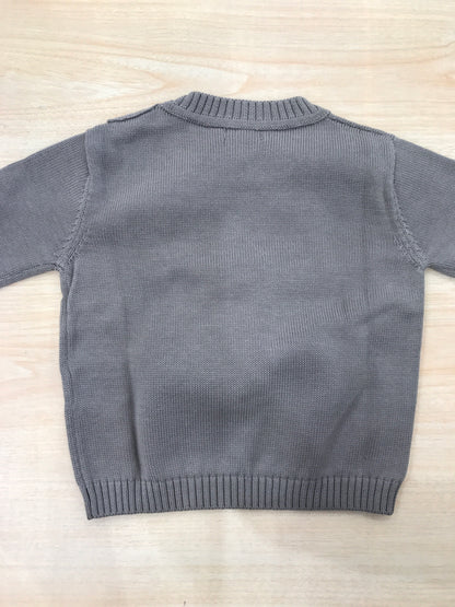 Maglione Jo Milano in filo manica lunga con elicottero ricamato sul davanti