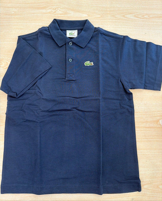 Polo Lacoste in cotone mezza manica con bottoncini e logo ricamato lateralmente unisex