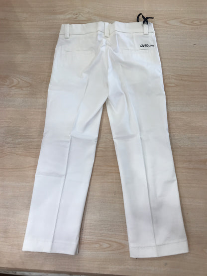 Pantalone Les Copains lungo bianco con tasche sul davanti e dettagli blu