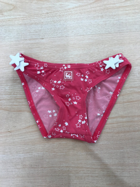 Costume Al Agua Patos fucsia con stelline piccole e grandi in rilievo