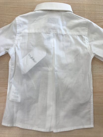 Camicia Byblos in cotone manica lunga con colletto a punta con bottoncini sul davanti