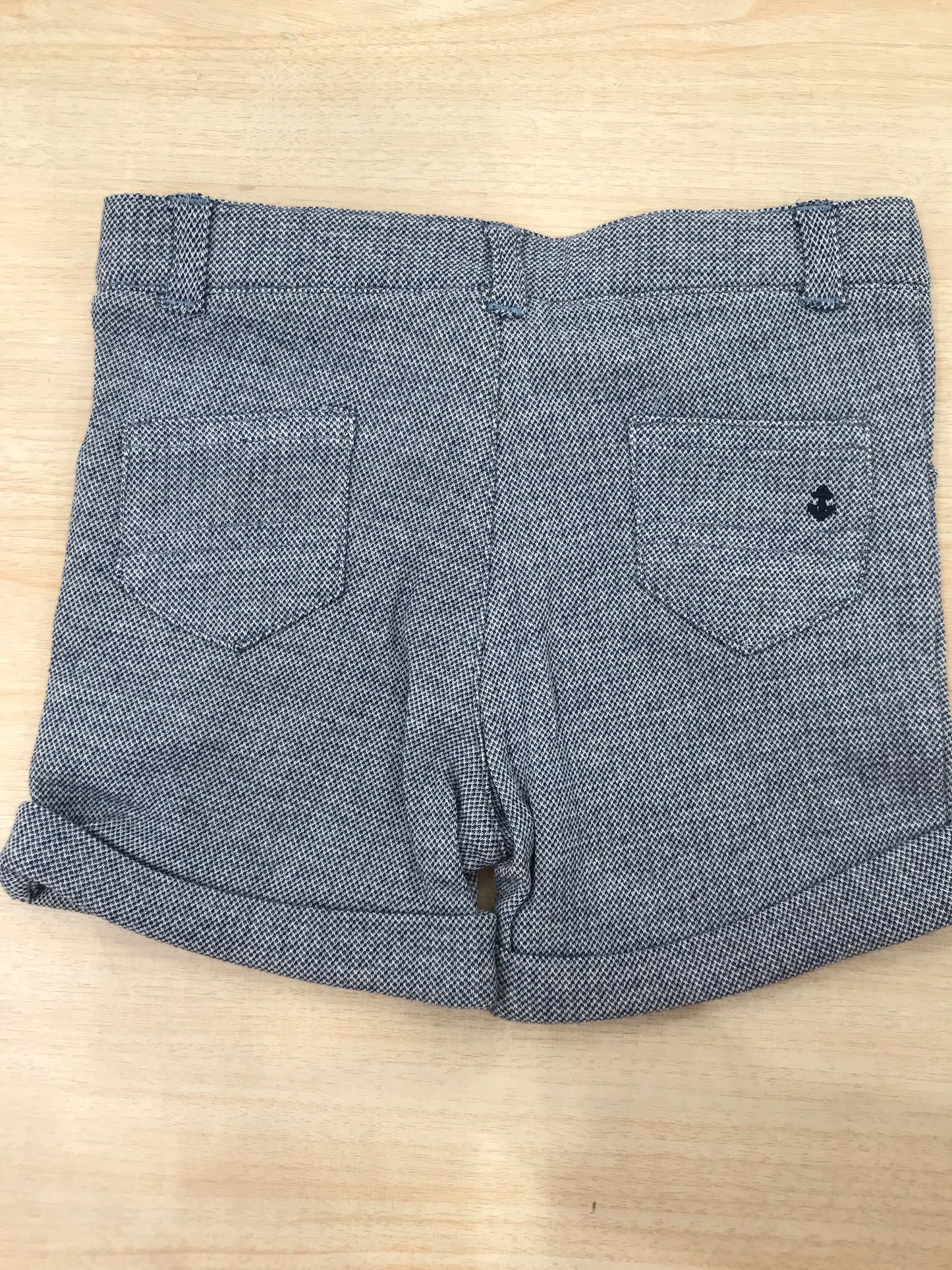 Pantalone Coccodè  corto blu con rifiniture bianche e tasche sul davanti e retro