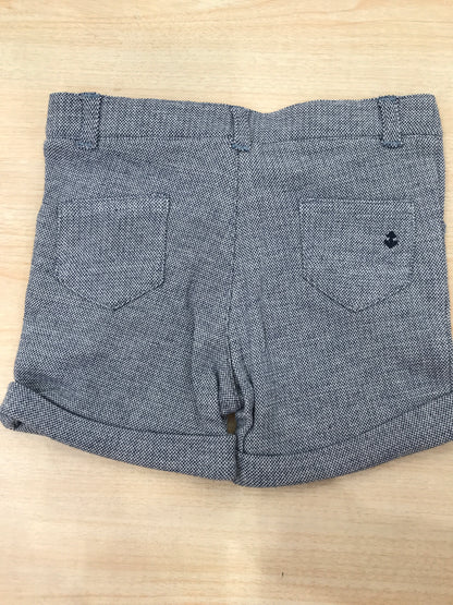 Pantalone Coccodè  corto blu con rifiniture bianche e tasche sul davanti e retro