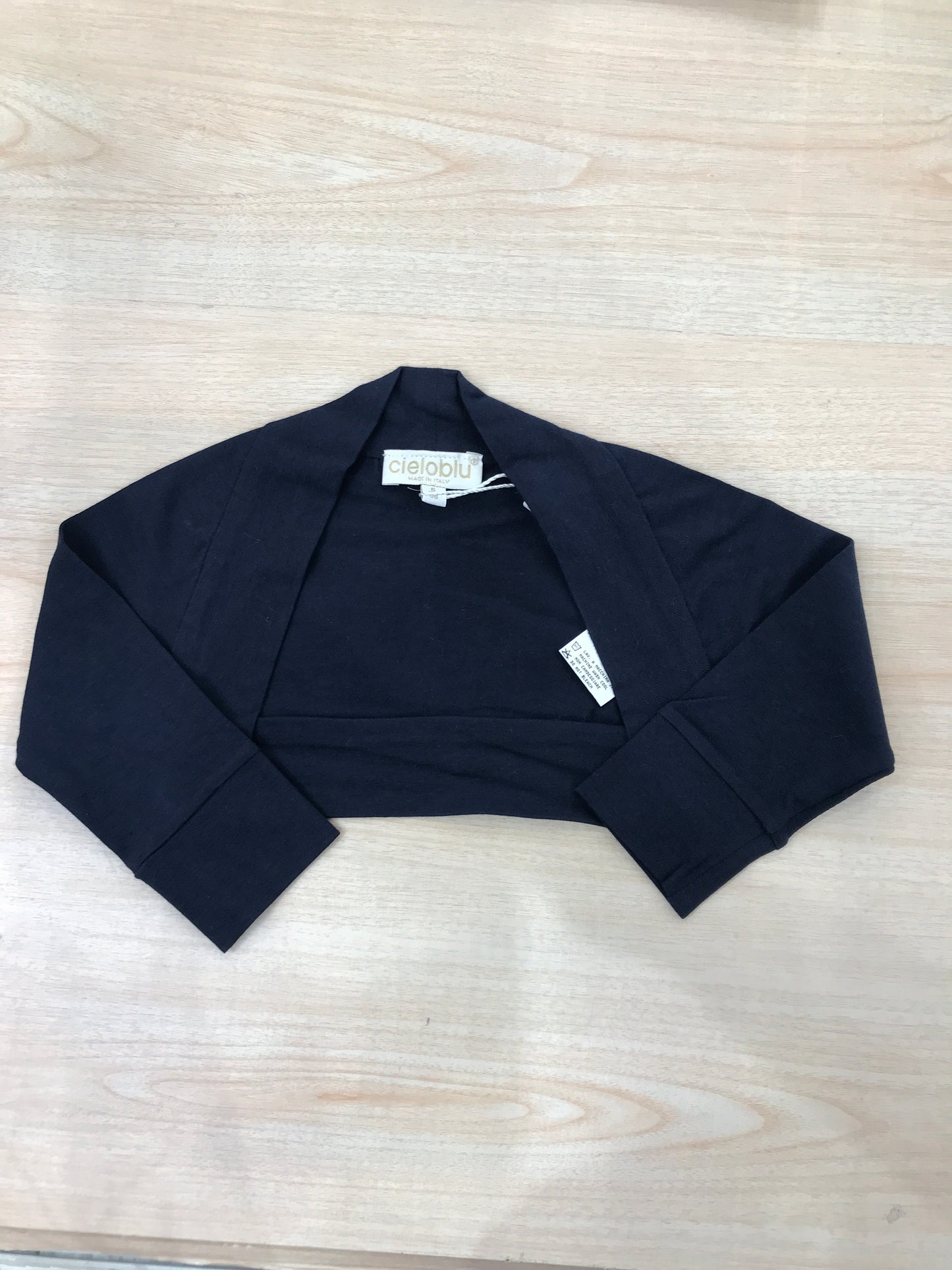 Cardigan Cielo Blu in cotone senza chiusura
