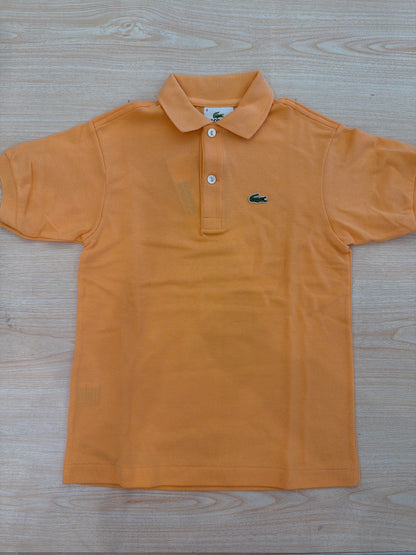 Polo Lacoste in cotone mezza manica con bottoncini e logo ricamato lateralmente unisex