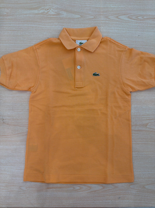 Polo Lacoste in cotone mezza manica con bottoncini e logo ricamato lateralmente unisex