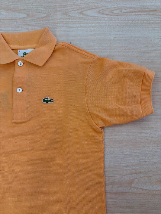 Polo Lacoste in cotone mezza manica con bottoncini e logo ricamato lateralmente unisex