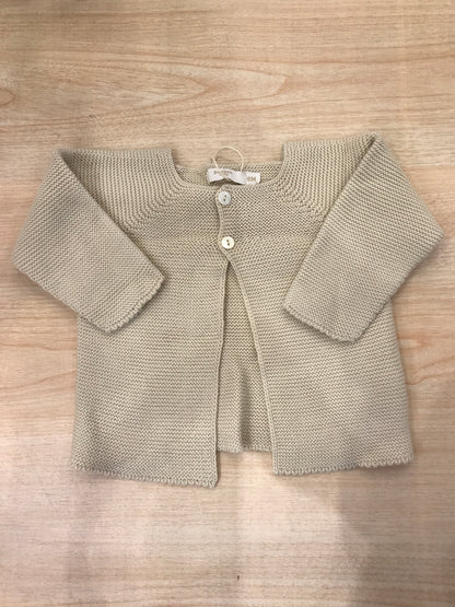 Cardigan PCS in filo con due bottoncini sul davanti