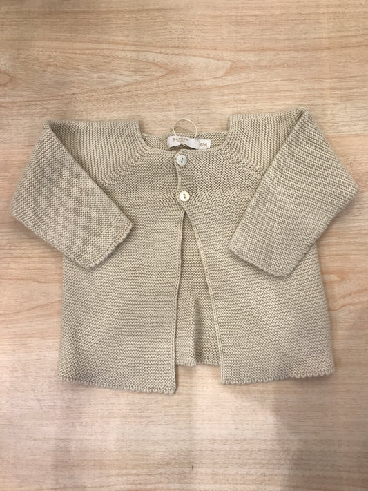 Cardigan PCS in filo con due bottoncini sul davanti
