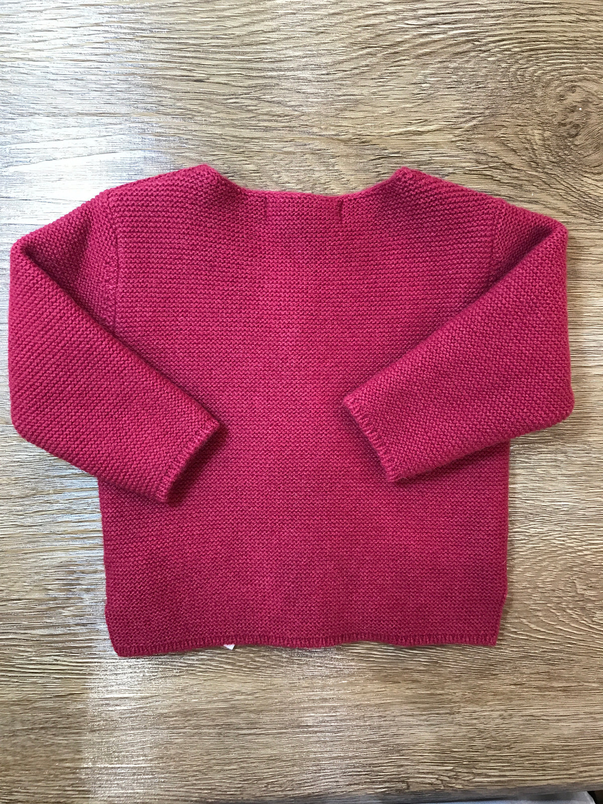 Cardigan Laranjinha in lana con piccoli bottoncini sul davanti