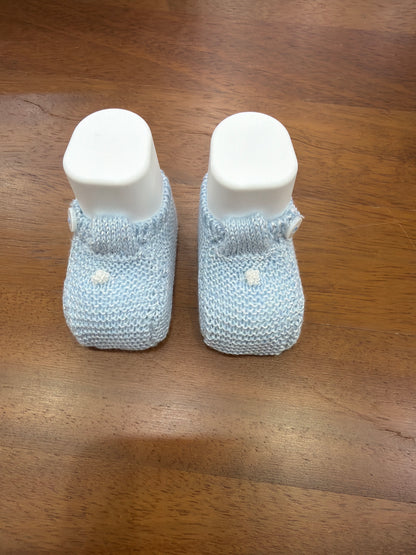 Babbucce PCS in filo con pois bianco sul davanti con bottoncini laterale