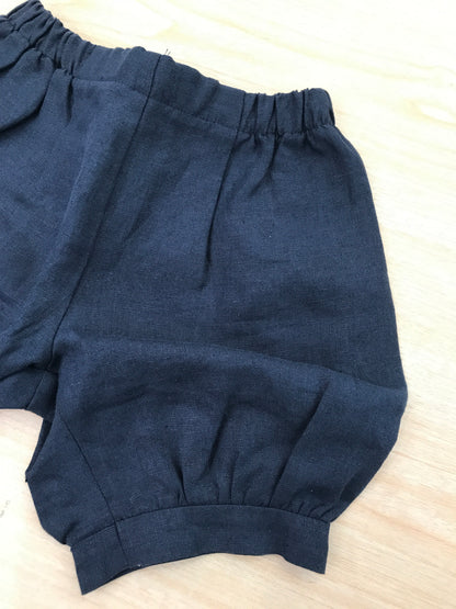 Pantalone Colibrì a sbuffo blu scuro con elastico