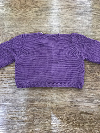 Cardigan Colibrì in lana con bottoncini in madreperla e scollo quadrato