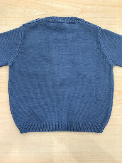 Maglione Jo Milano in filo manica lunga con barche a vela colorate