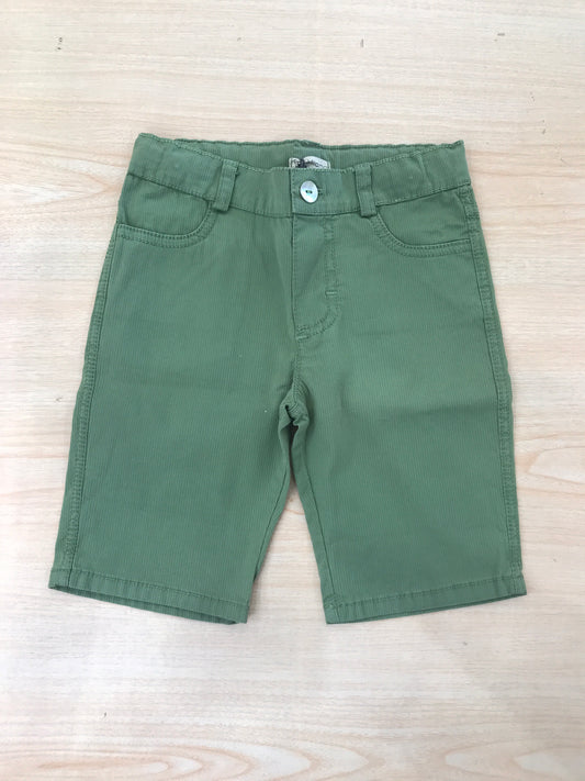 Pantalone Jo Milano verde corto con tasche sul davanti e sul retro