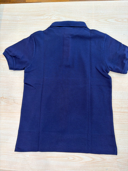 Polo Lacoste in cotone mezza manica con bottoncini e logo ricamato lateralmente unisex