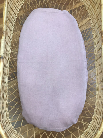 Coperta Paz Rodriguez rosa antico in lana basica con bordo rifinito