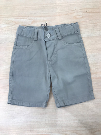 Pantalone Jo Milano in cotone grigio corto con tasche laterali