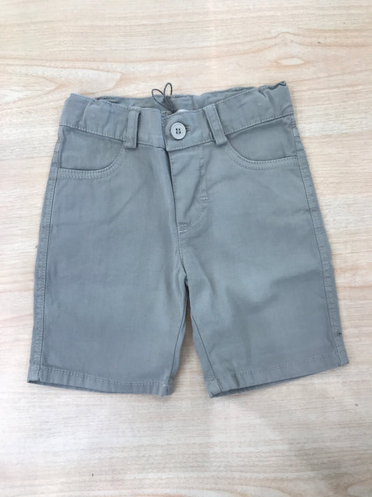 Pantalone Jo Milano in cotone grigio corto con tasche laterali