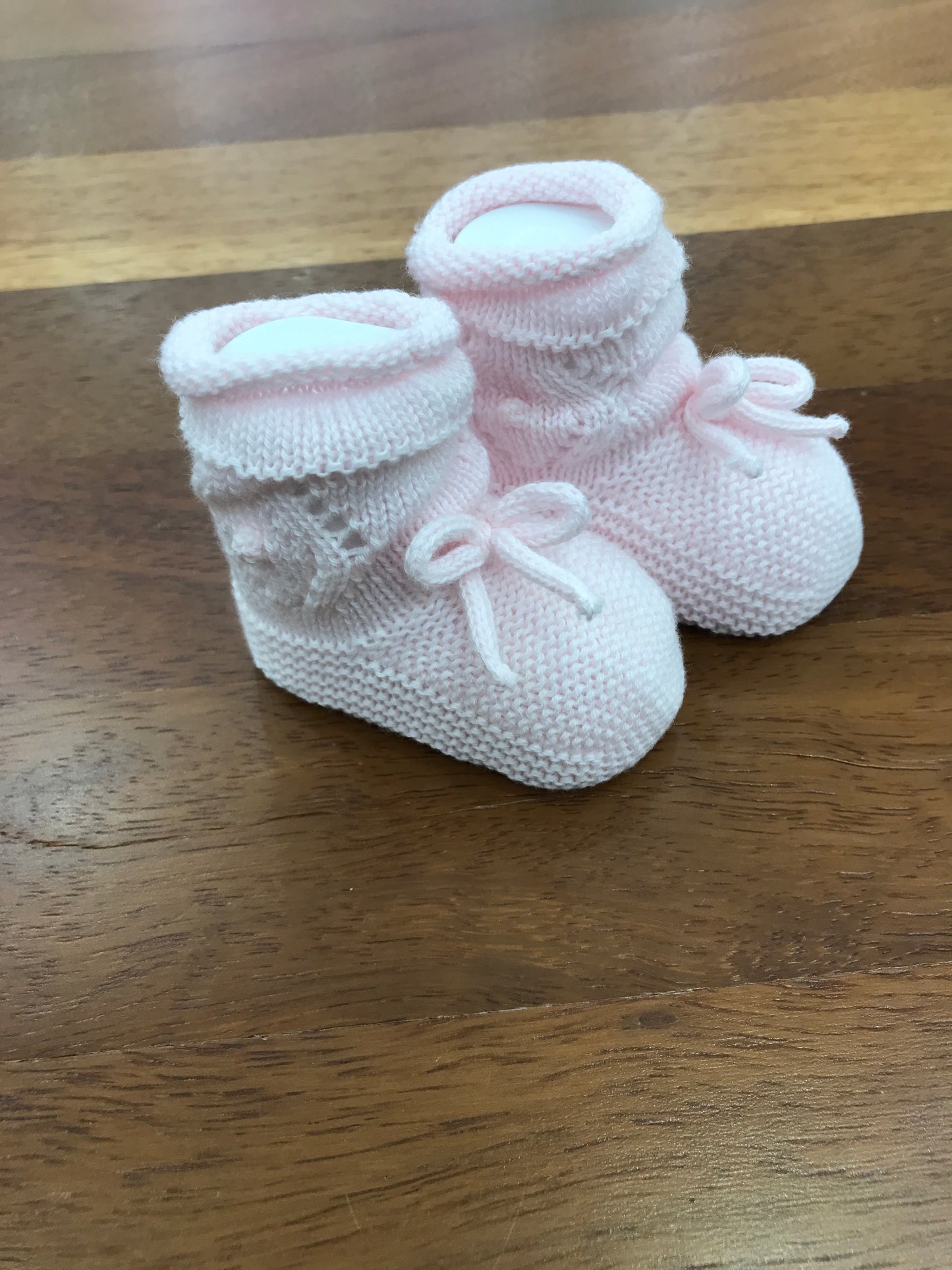 Babbucce PCS in filo rosa con fiocchetto sul davanti